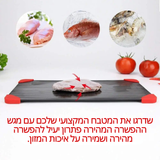 מגש הפלא - מגש ההפשרה המהירה להפשרת בשר ומזון